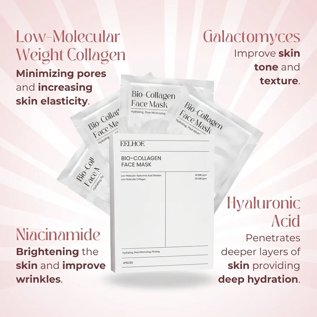 4 VELIA Bio-Collagen Mask – Deep Hydration & Fine Line Reduction