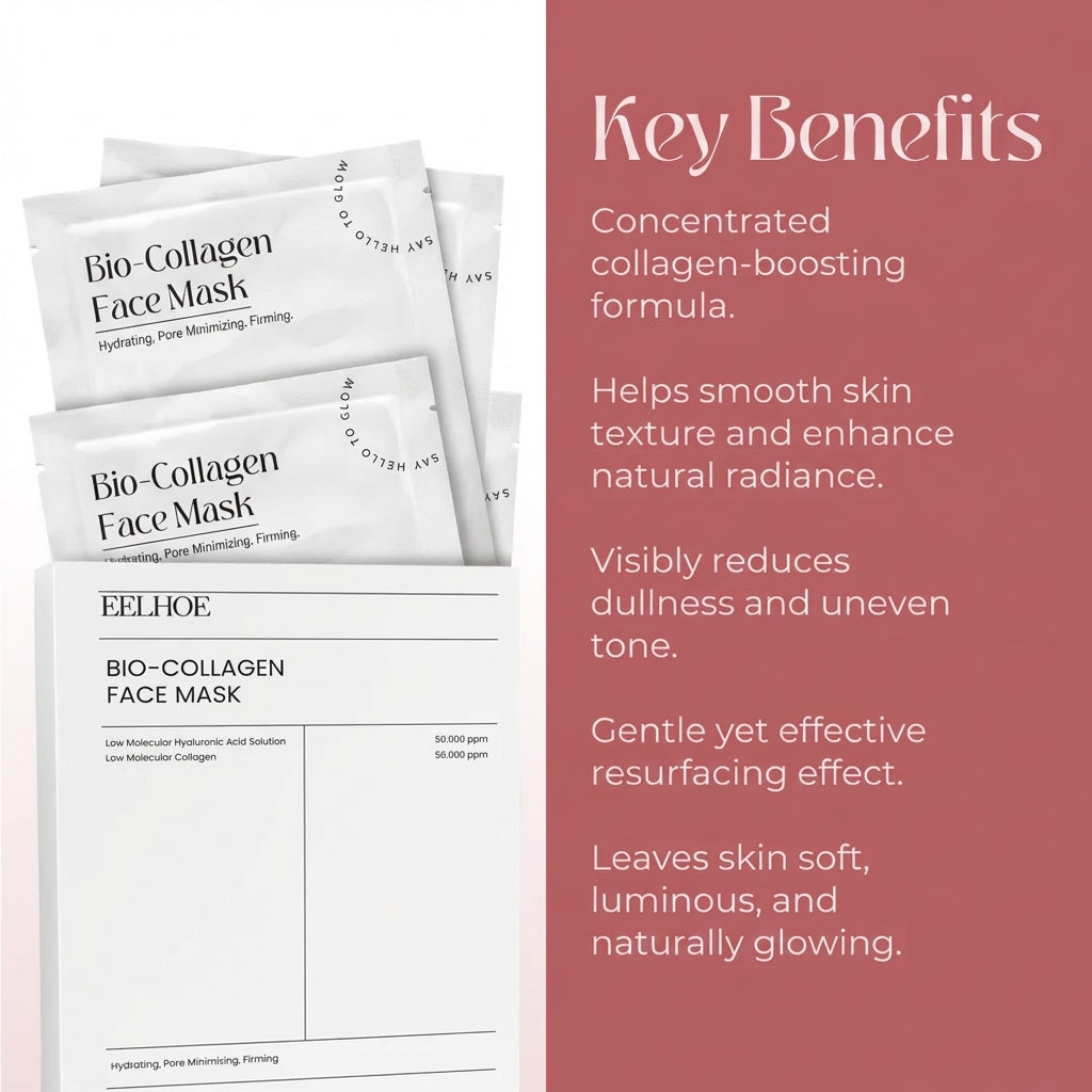 4 VELIA Bio-Collagen Mask – Deep Hydration & Fine Line Reduction