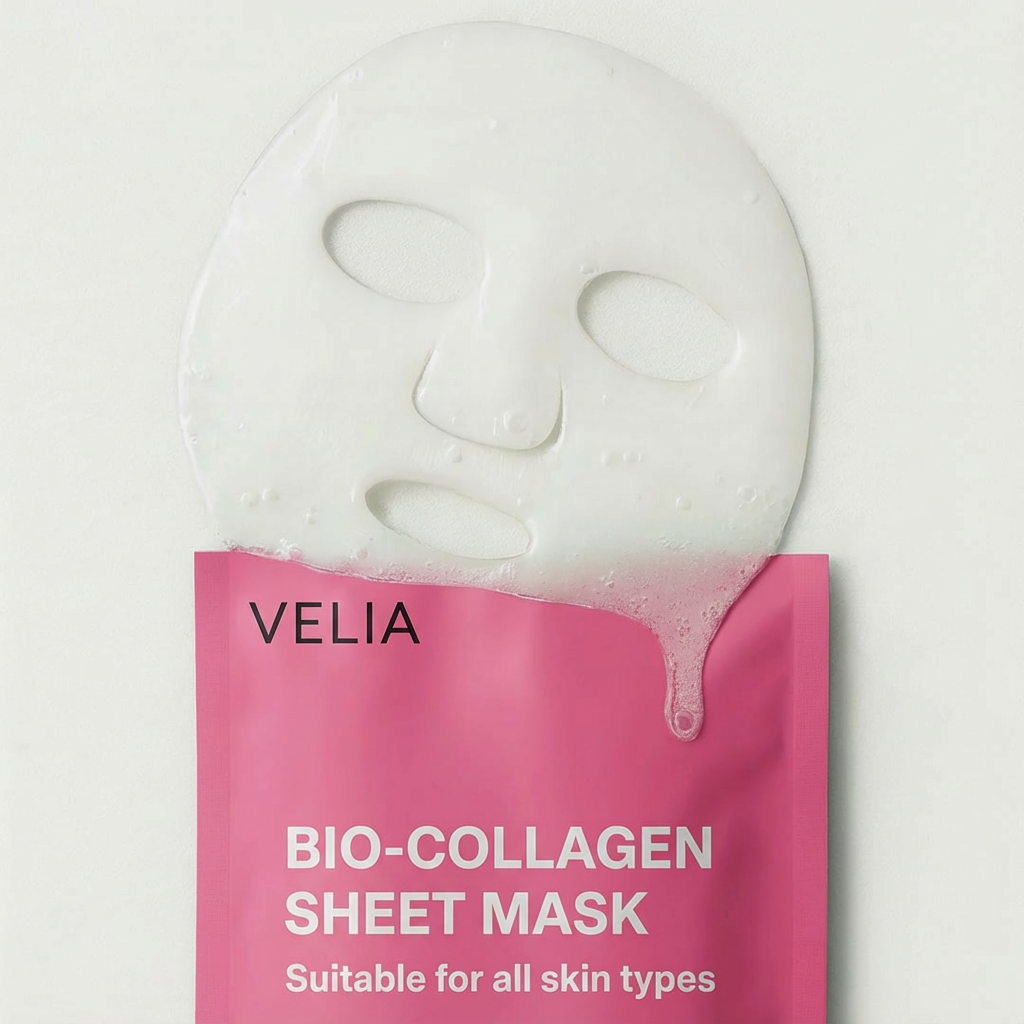 VELIA Bio-Collagen Sheet Mask - 4PCS